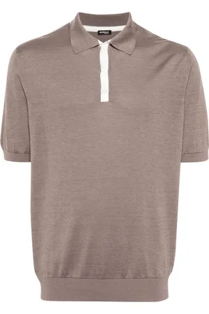 Kiton Fein gestricktes Poloshirt