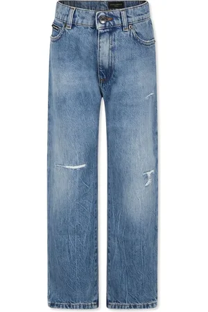 Dolce & Gabbana Gerade Jeans mit Distressed-Detail