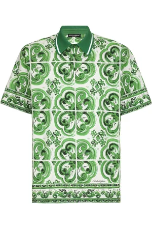 Dolce & Gabbana Poloshirt mit Majolica-Print