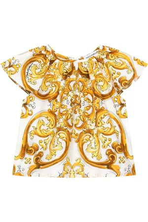 Dolce & Gabbana Bluse mit Majolica-Print