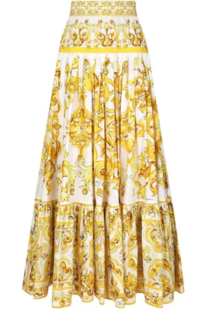 Dolce & Gabbana Maxirock mit Majolica-Print