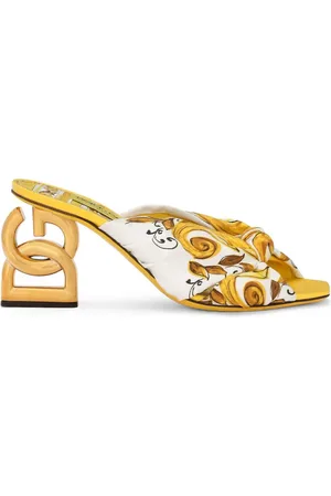 Dolce & Gabbana DG Pop Sandalen mit Majolica-Print 75mm