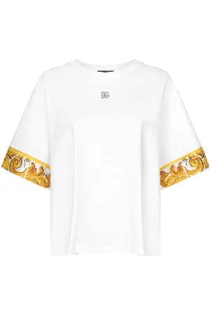 Dolce & Gabbana T-Shirt mit Majolika-Besatz