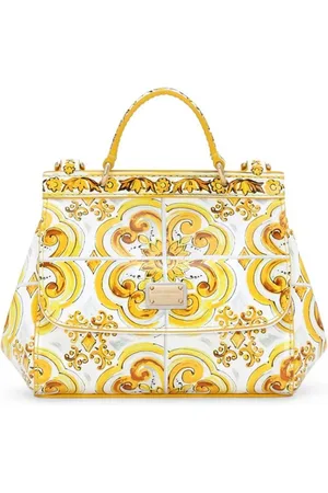 Dolce & Gabbana Sicily Handtasche mit Majolica-Print