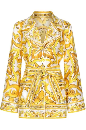 Dolce & Gabbana Hemd mit Majolica-Print