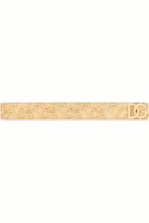 Dolce & Gabbana Vergoldete Krawattenklammer mit DG-Logo