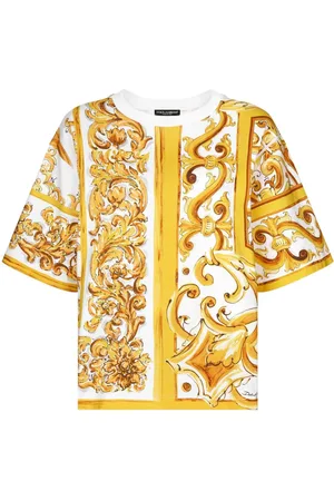 Dolce & Gabbana T-Shirt mit Majolica-Print