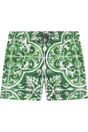 Dolce & Gabbana Badeshorts mit Majolica-Print