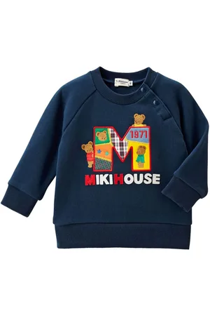 Miki House Sweatshirt mit Teddy-Motiv