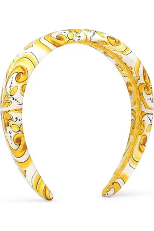 Dolce & Gabbana Haarband aus Seide mit Print