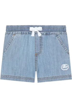 Dolce & Gabbana Jeans-Shorts mit Logo-Stickerei