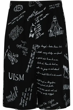 UNDERCOVER Weite Shorts mit grafischem Print