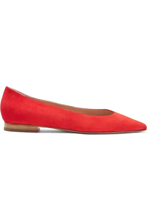 Scarosso Wildleder-Ballerinas mit spitzer Kappe