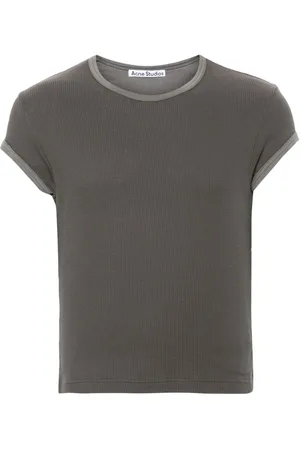 Acne Studios T-Shirt mit Waffelstrick-Muster