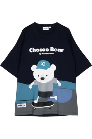 Chocoolate T-Shirt mit Teddy-Print