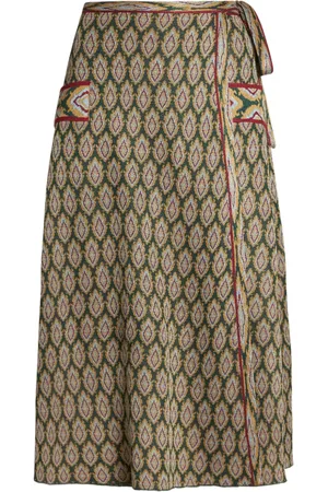 Etro Gewickelter Jacquard-Midirock