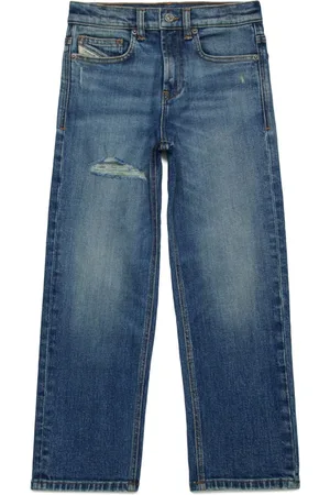 Diesel Halbhohe 2001 D-Macro Straight-Leg-Jeans