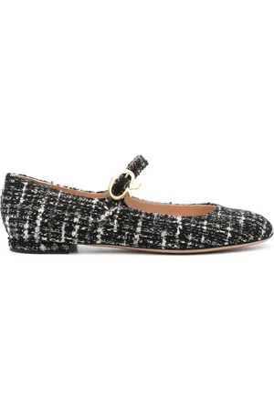 Gianvito Rossi Mary Ribbon Ballerinas