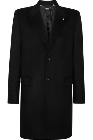 BILLIONAIRE Einreihiger Filzmantel