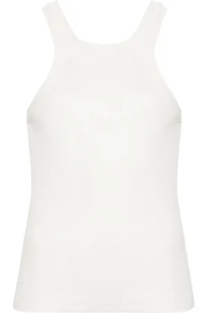 Closed Geripptes Trägershirt mit Logo
