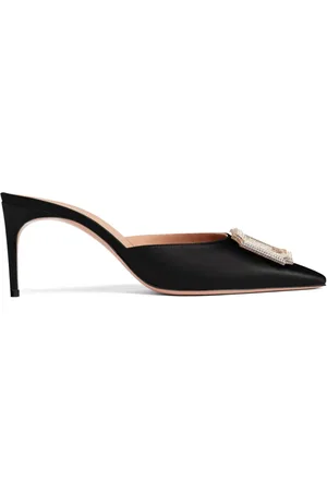 MALONE SOULIERS Mona Mules aus Satin 70mm