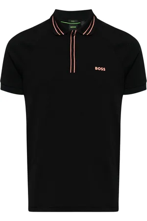 HUGO BOSS Poloshirt mit gestreiften Details