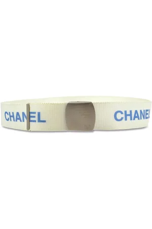 CHANEL 1999 Canvas-Gürtel mit Logo