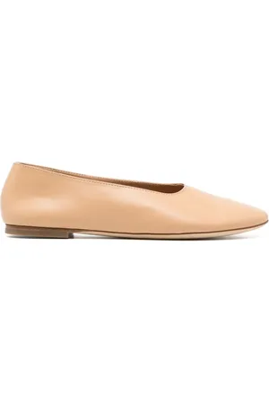 Staud Ballerinas aus gebürstetem Leder