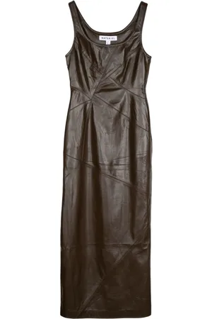 MATÉRIEL by Aleksandre Akhalkatsishvili Midikleid in Lederoptik