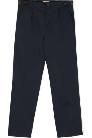 Gucci Gerade Hose mit Webstreifen