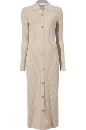 Proenza Schouler Phillips Midikleid mit Zopfmuster