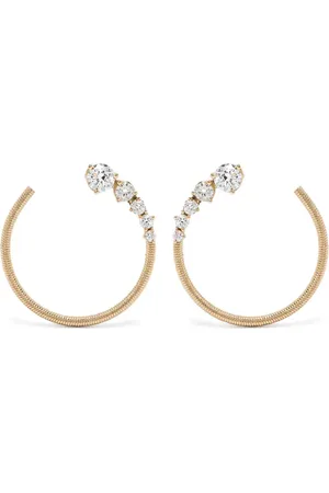 LEANDRA BAGS 18kt Cabo Rueda Gelbgoldohrringe mit Diamanten