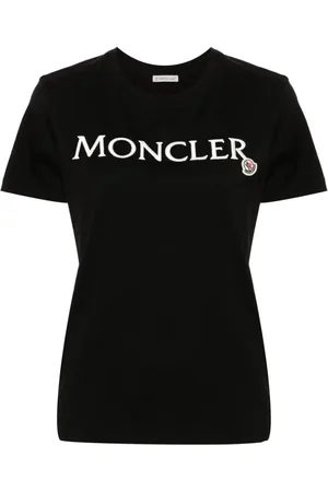 Moncler T-Shirt mit Logo-Stickerei