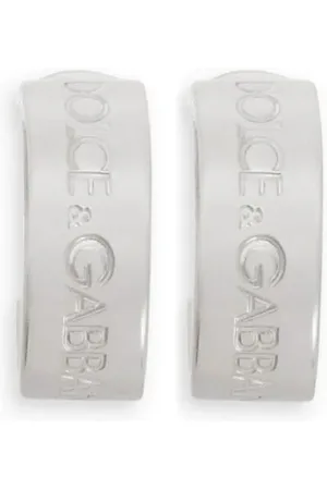 Dolce & Gabbana Creolen mit Logo-Gravur