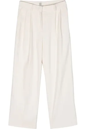 Totême Palazzo-Cordhose mit hohem Bund