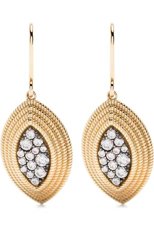 LEANDRA BAGS 18kt Gelbgoldohrringe mit Diamanten