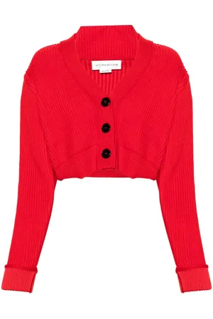 Victoria Beckham Cropped-Cardigan mit V-Ausschnitt