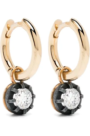 LEANDRA BAGS 18kt Gelbgoldohrringe mit Diamanten