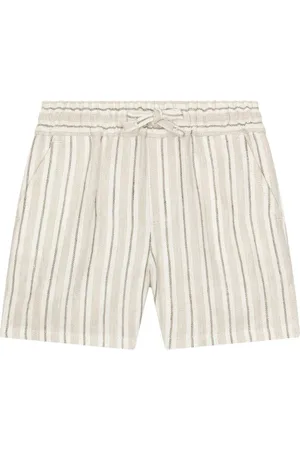 Dolce & Gabbana Gestreifte Shorts aus Leinen