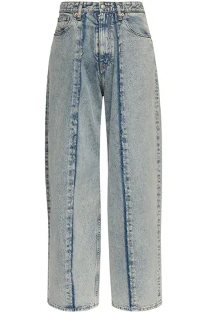 Maison Margiela Wide-Leg-Jeans mit Einsätzen