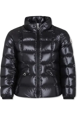 Moncler Gesteppte Jacke mit Logo-Applikation