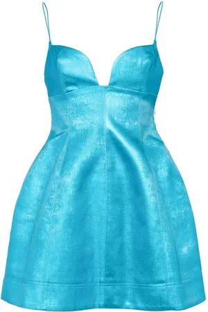 Acler Minikleid im Metallic-Look