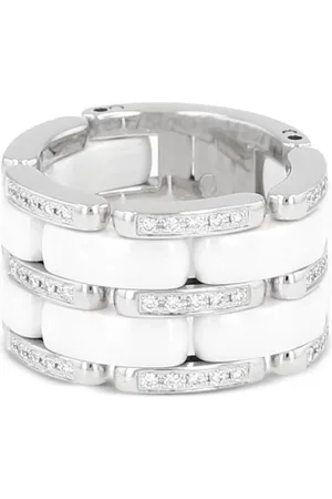 CHANEL 2010s 18kt Ultra Weißgoldring mit Diamanten