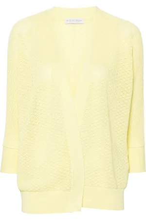 LE TRICOT PERUGIA Cardigan mit Lochstrickmuster