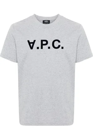 A.P.C. T-Shirt mit beflocktem Logo