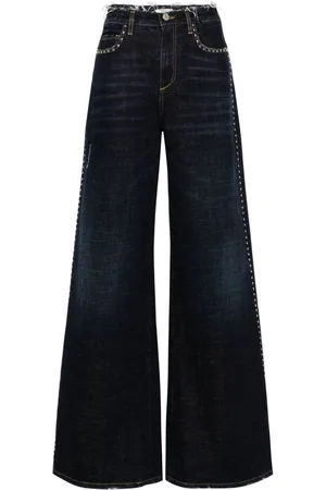 Dorothee Schumacher Wide-Leg-Jeans mit Nieten