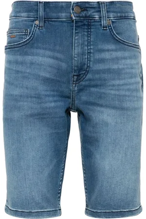 HUGO BOSS Ausgeblichene Jeans-Shorts