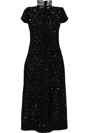 Atu Body Couture Maxikleid mit floralem Mesh