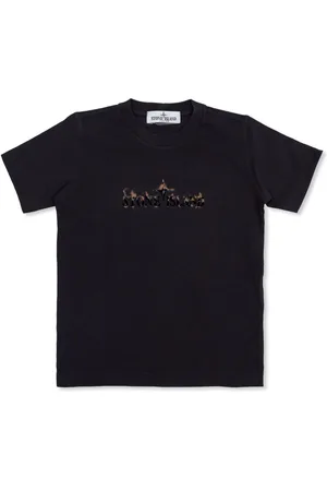 Stone Island T-Shirt mit Kompass-Print