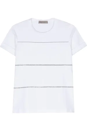 D.EXTERIOR T-Shirt mit Perlen